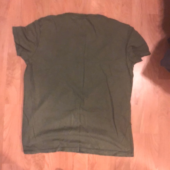 Olive Green American Eagle Tee - Picture 2 of 4